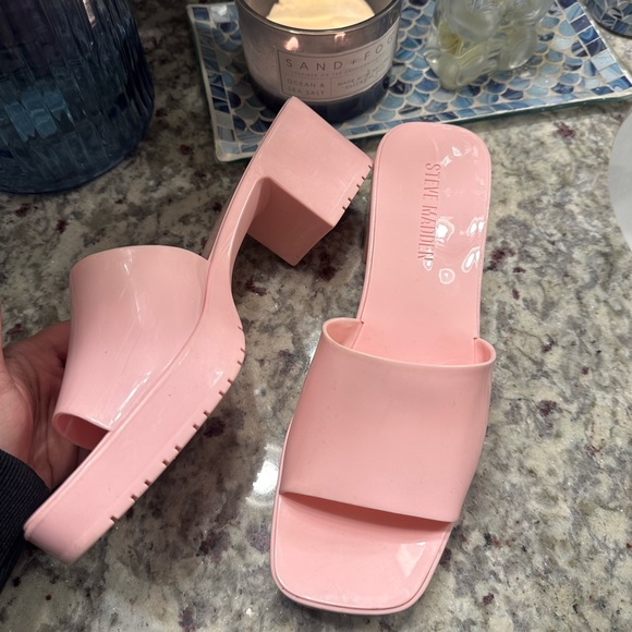 Steve Madden Chunky Platform Pink Y2K Sandals - Picture 10 of 10